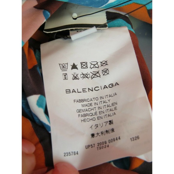 NWT BALENCIAGA 235784 MULTI COLOR FLORAL NYLON BOW SWIMSUIT 40 ITALY $ 755 - Picture 8 of 12